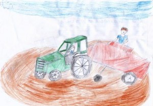 Мій тато - тракторист. Майданчук Олександр, 10р.